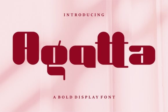 Agatta Bold Display Font for Editorial Design