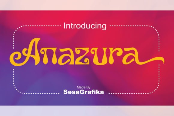 Anazura Vintage Script Font for Branding and Packaging
