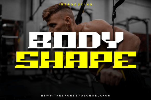 Body Shape: A Modern Display Font for Crafters and Designers