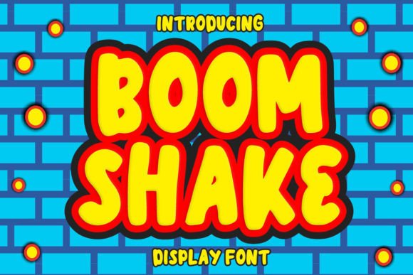 Boom Shake: A Playful Display Font for Kids’ Editorial Design