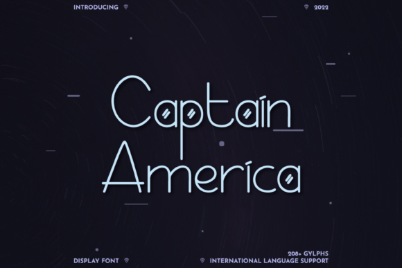 Captain America Typeface: A Modern Display Font for Bold Branding