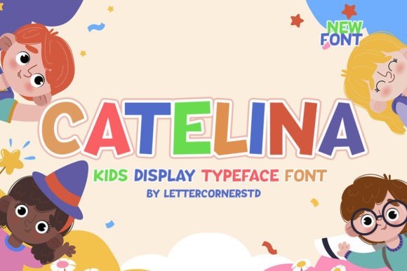 Catelina: The Playful Display Font for Engaging Kids’ Branding