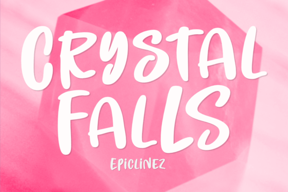 Crystal Falls: The Cute Display Font for Scroll-Stopping Brand Content