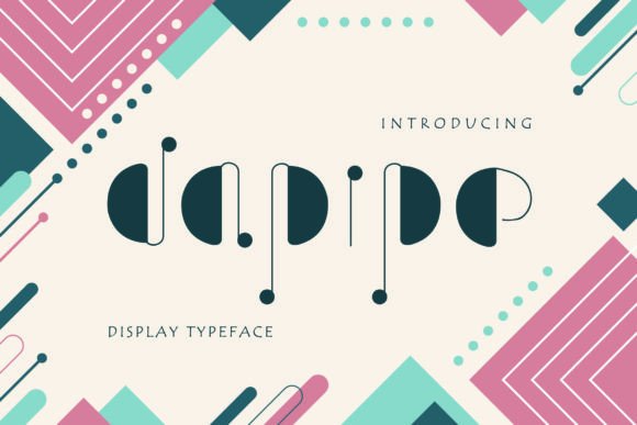 Dapipe: A Modern Display Font for Youthful Brand Identity