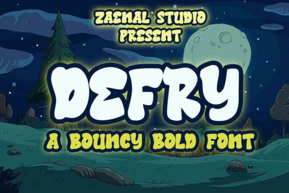 Defry: The Bouncy Display Font for Playful Branding