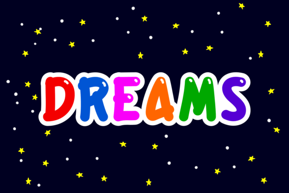 Dreams Display Font for Creative Craft Projects