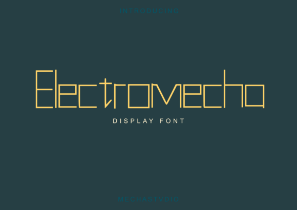 Electromecha Typeface for High-Impact Campaign Design