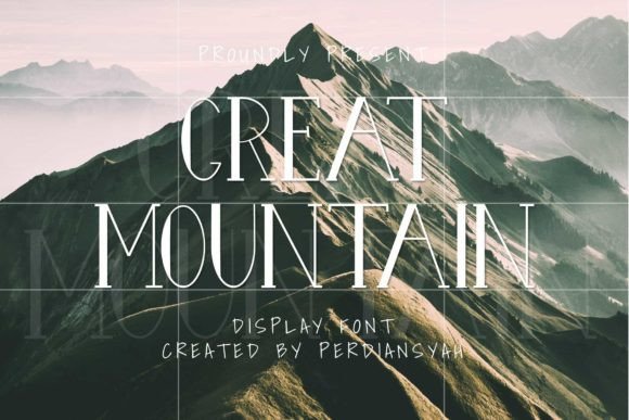 Great Mountain Display Font for Modern Brand Identity