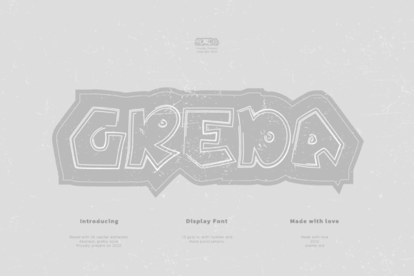 Greda Display Font Review: Wooden Block Texture for Branding