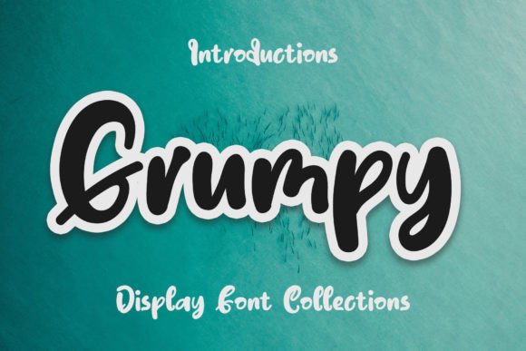 Grumpy Display Font for Playful Editorial Design