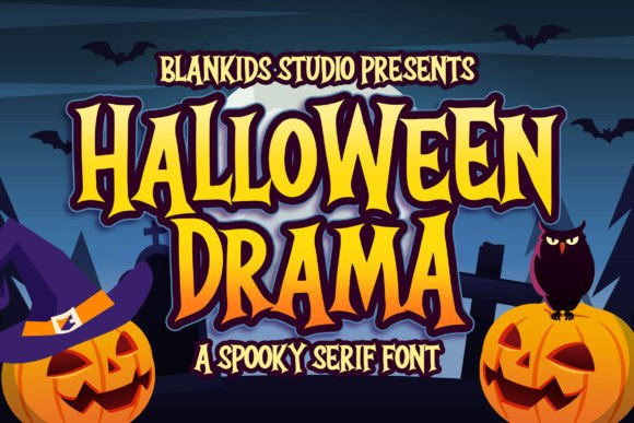 Halloween Drama Typeface for Spooky Editorial Design
