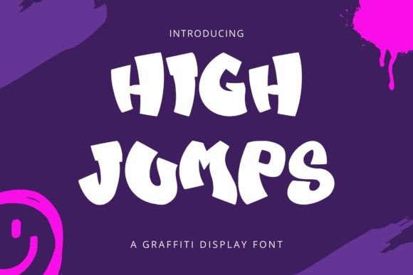 High Jumps: A Dynamic Graffiti Display Font for Bold Editorial Design