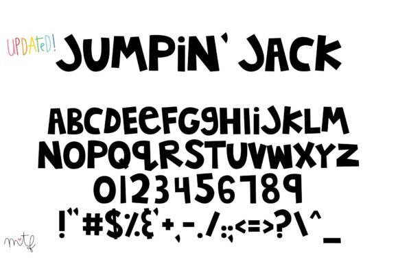 Jumpin Jack: A Cartoon-Like Display Font for Bold Editorial Design