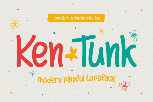 Ken Tunk Display Font for Playful Branding
