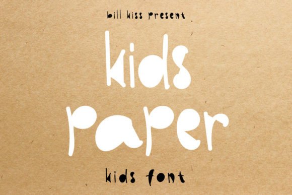 Kids Paper Typeface Review for Joyful Campaign Design
