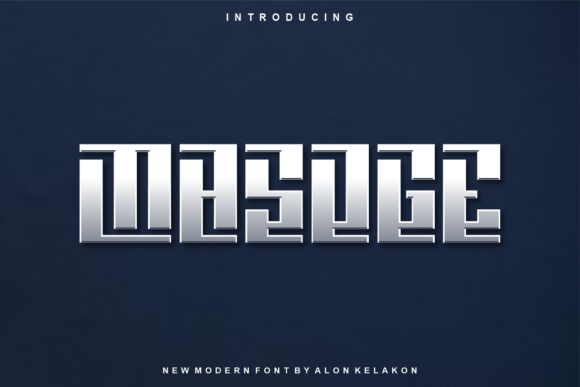 Masoge: The Modern Display Font for Polished Brand Identity