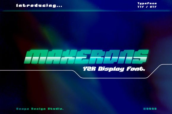 Maxerons: The Futuristic Display Font for High-Impact Marketing