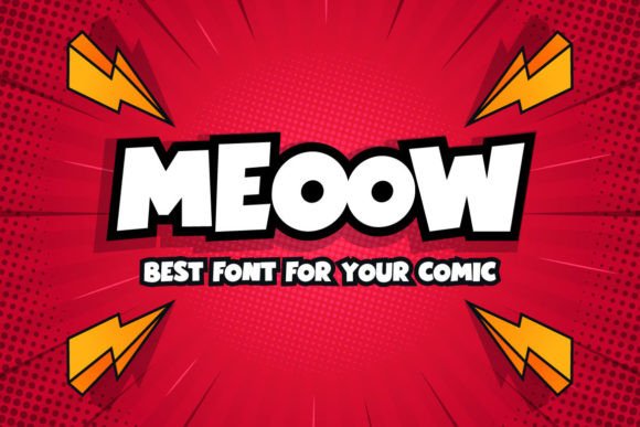 Meeow: The Playful Display Font for Handmade Labels and Stickers