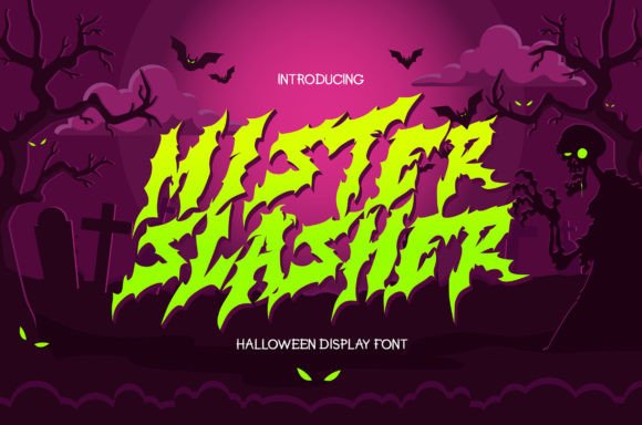 Mister Slasher: A Spooky Display Font for Halloween Web Projects