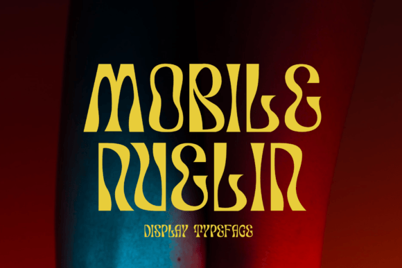 Mobile Nuelin: The Retro Serif Typeface for Bold Campaigns