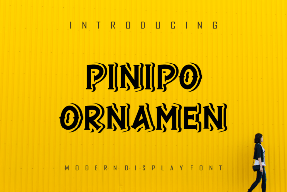 Pinipo Ornamen: A Fun Display Font for Brand Identity