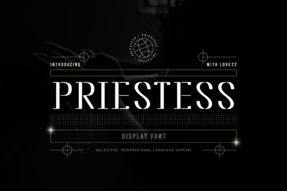 Priestess Display Font for Handmade Branding and Product Labels