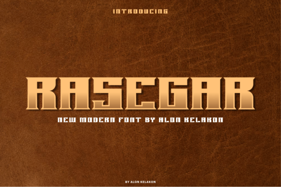 Rasegar Display Font for Modern Web Design Projects