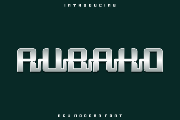 Rubako: The Bold Display Font for Striking Brand Identity