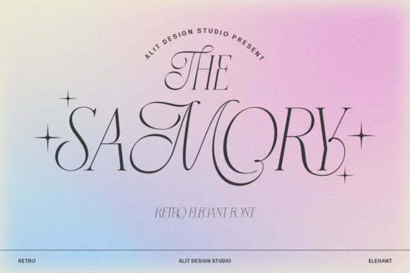 Samory Display Font for Elegant Crafts and Luxury Branding