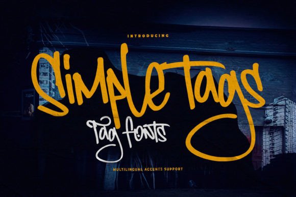 Simple Tags: A Handmade Display Font for Natural Branding