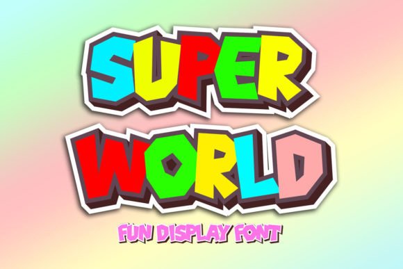Super World Font: Layered Display Type for Vibrant Campaigns
