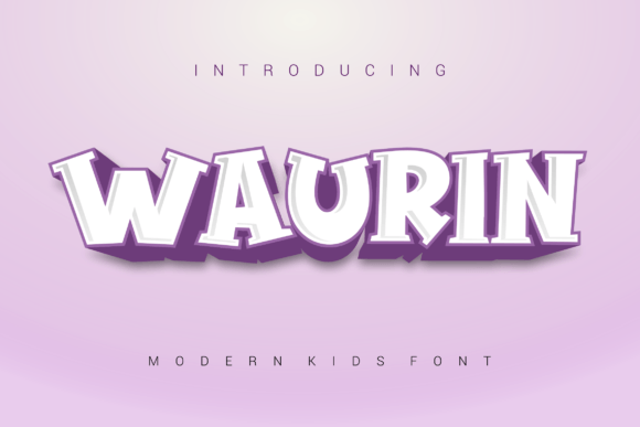 Waurin Display Font for Playful Web Design