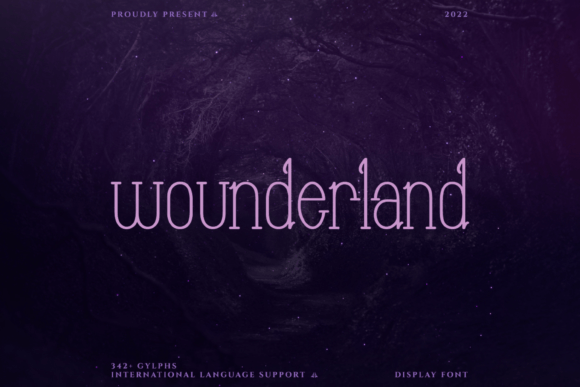 Wounderland: The Whimsical Display Font for Engaging Editorial Design